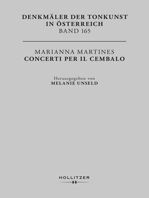 cover image of Marianna Martines. Concerti per il Cembalo